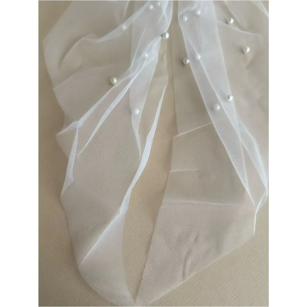 Pearl hair bow K46